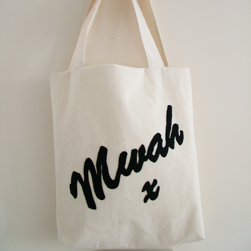 SALE - Heavyweight Canvas Mwah x Tote/Book Bag - Fully lined
